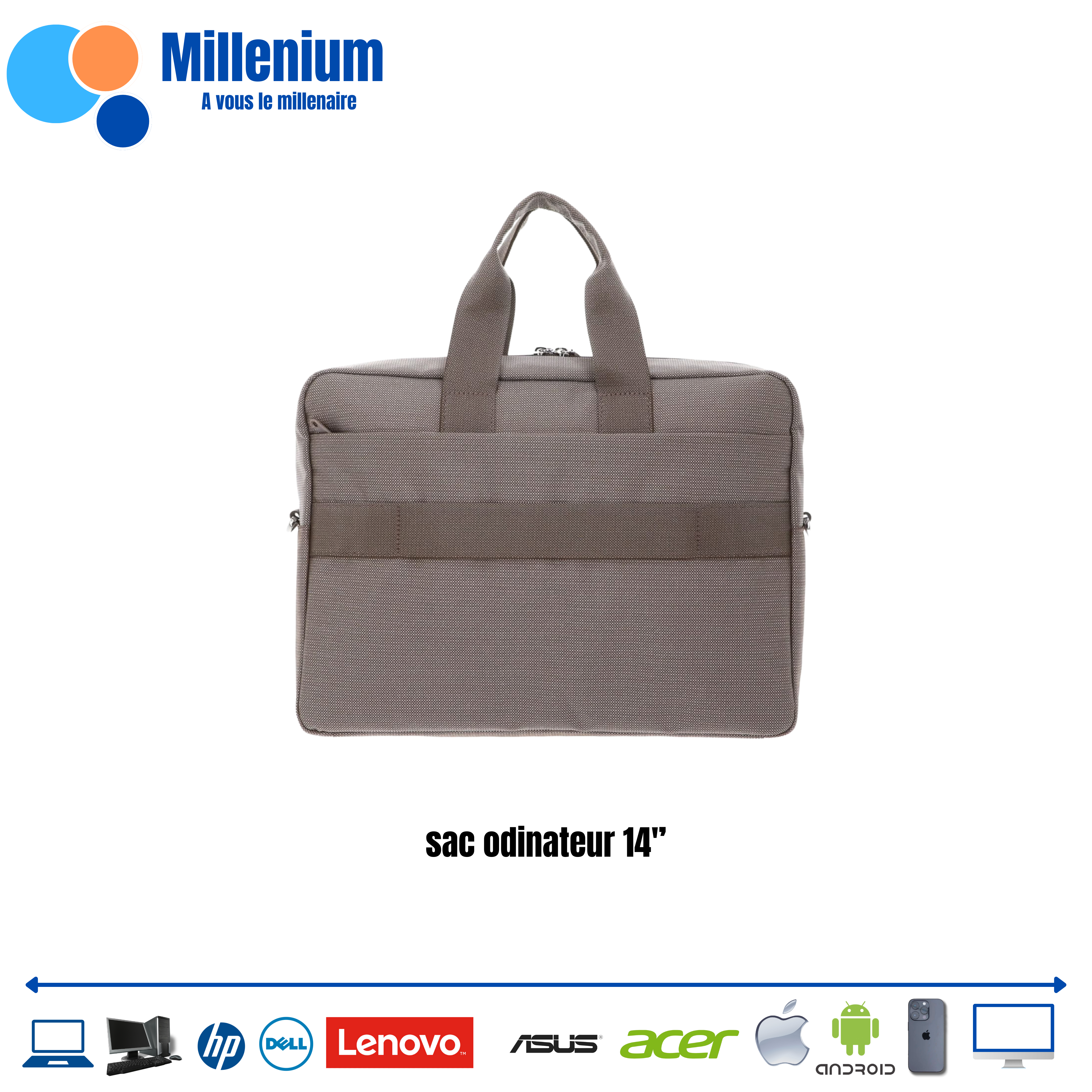 SAC ORDINATEUR 14 ''
