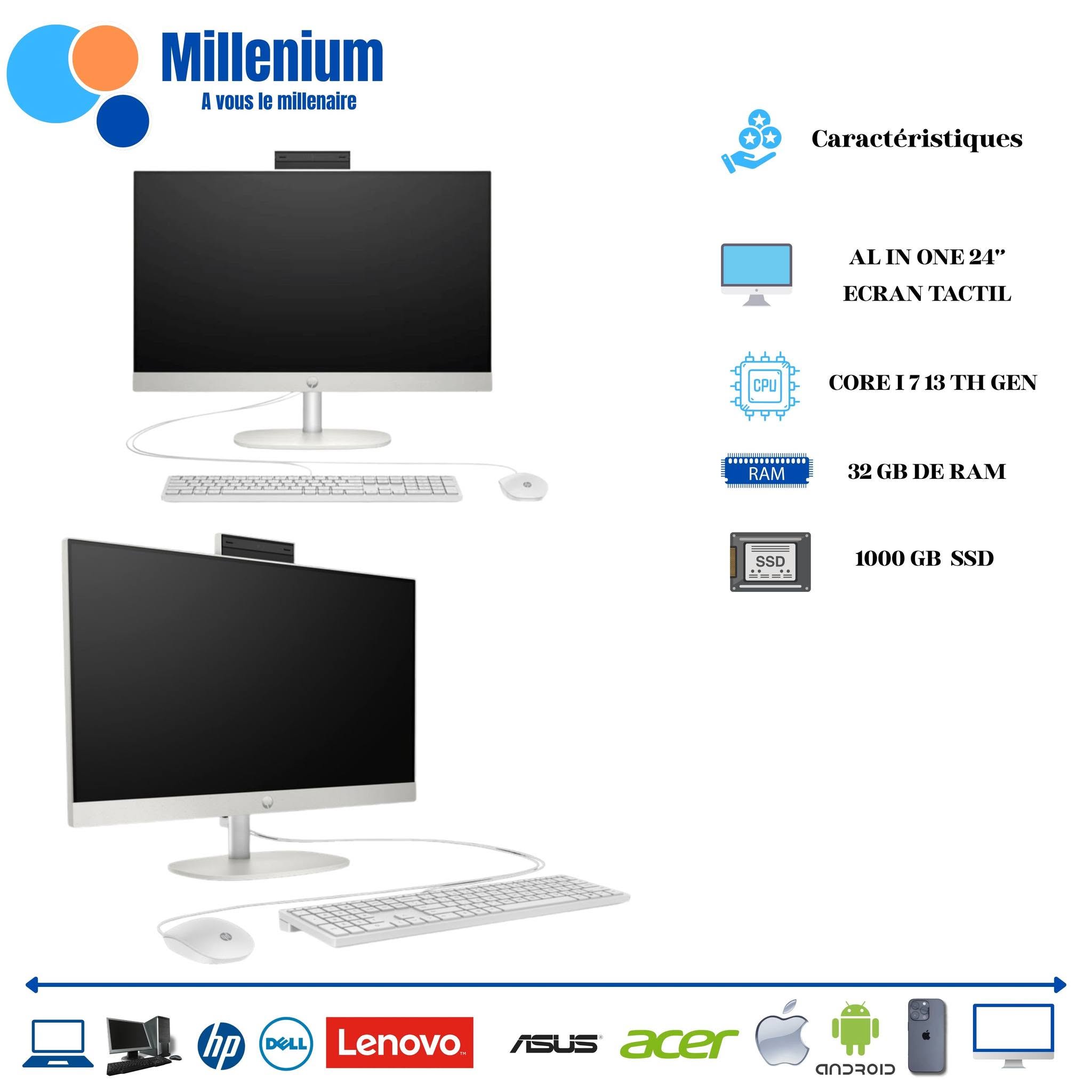 ALL IN ONE HP 24 I7 ECRAN TACTIL